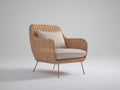 Sillones de ratán 82x78x86 cm - natural-beige - diseño moderno para salón