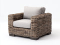 Sillones de ratán ratán y tela 92x88x72 cm - natural-beige - diseño moderno con cojines