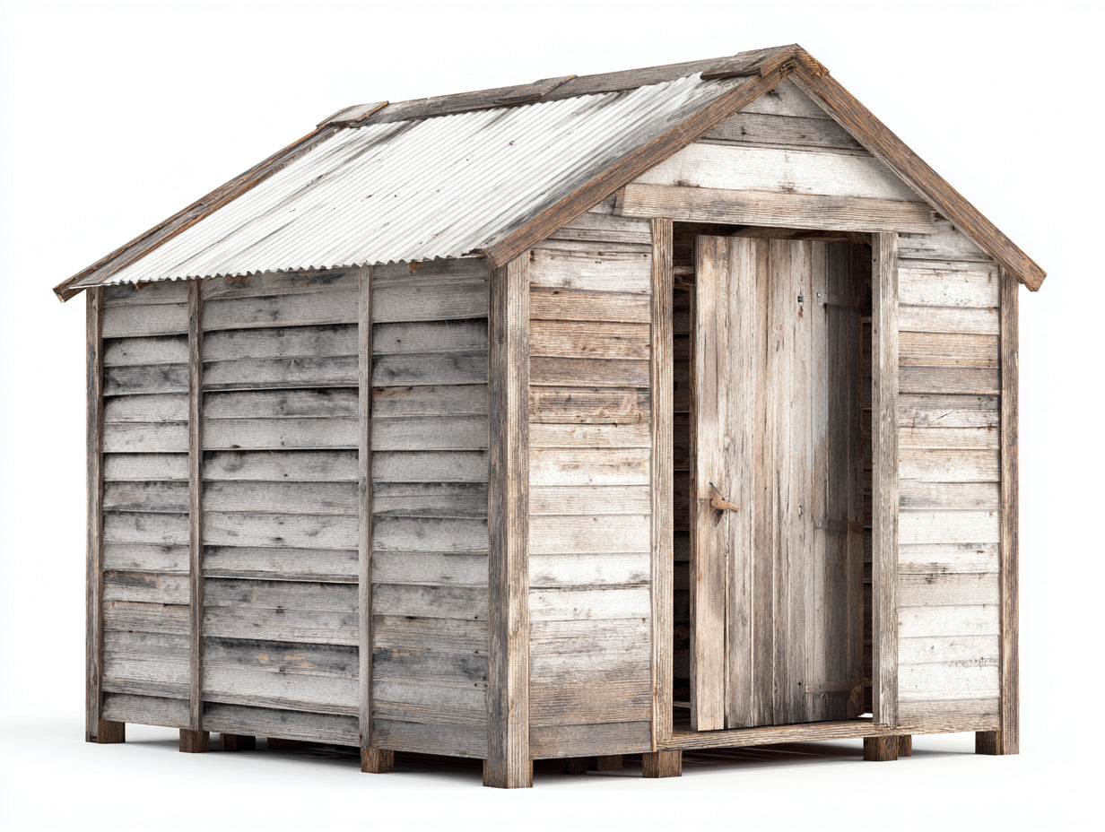 Casetas de jardín de madera 210x170x205 cm gris envejecido - diseño rústico con tejado inclinado