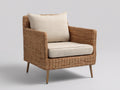 Sillones de ratán 84x80x82 cm - natural-beige - diseño moderno para salón
