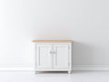 Aparadores de madera 95x40x82 cm - blanco-natural - diseño clásico para comedor
