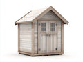 Casetas de jardín madera 180x150x220 cm - beige-roble - diseño rústico con 2 puertas