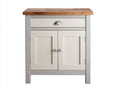 Aparadores madera 65x35x85 cm - blanco-roble - diseño clásico con 2 puertas y 1 cajón